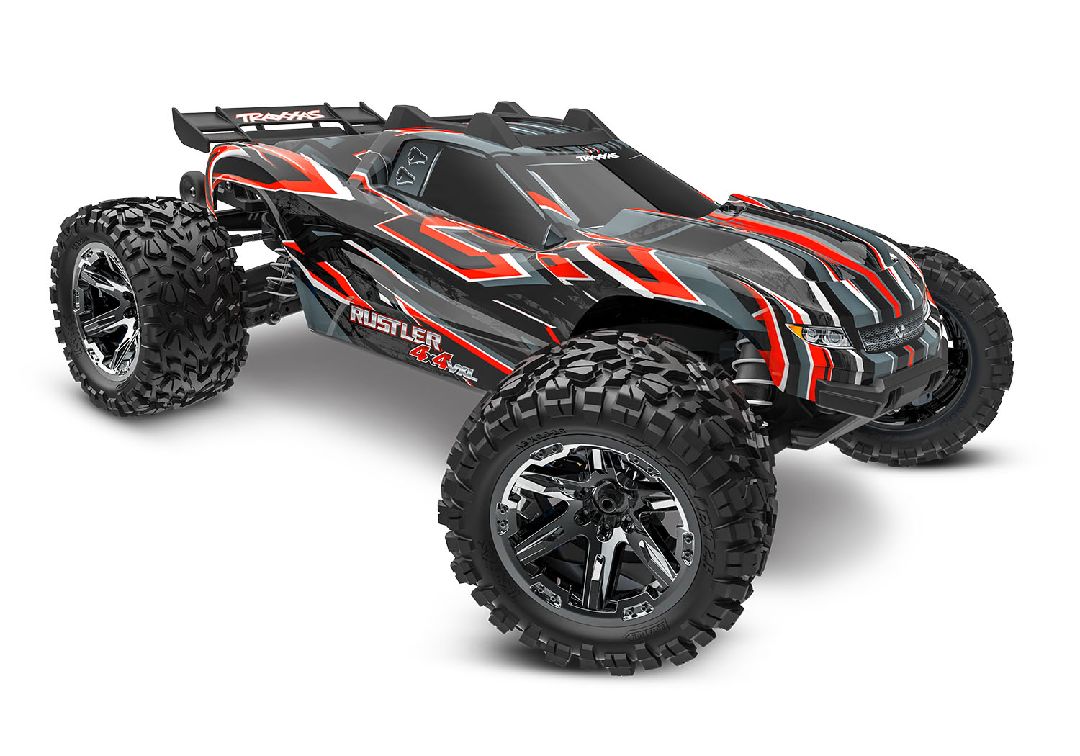 Traxxas 1/10 Rustler VXL 4x4 RTR - Red TRA67376-4RED