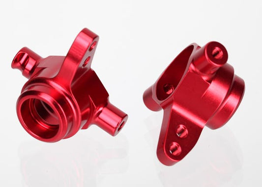 TRA6837R Traxxas Aluminum Steering Block Set (Red) (2)