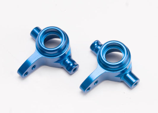 TRA6837X Traxxas Aluminum Steering Block Set (Blue) (2)