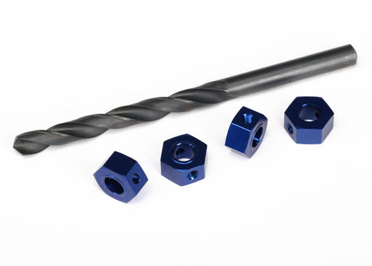 TRA6869 Traxxas 12mm Aluminum Hex Wheel Adapter (Blue) (4)