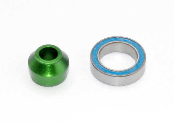 Traxxas Bearing adapter, 6061-T6 aluminum (green-anodized) TRA6893G