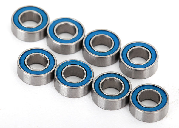 Traxxas Ball bearings, blue rubber sealed (4x8x3mm) (8) TRA7019R