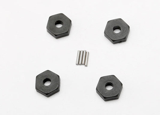 TRA7154 Traxxas Wheel hubs, hex (4)/ axle pins (1.5x8mm) (4)