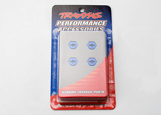 TRA7154X Traxxas Aluminum Hex Wheel Hubs (Blue) (4)