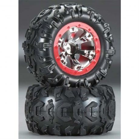 TRA7272 Traxxas 1/16 Assembled Red Beadlock Summit (2)