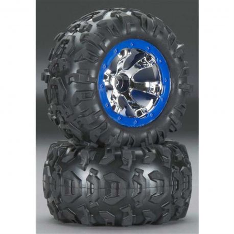 TRA7274 Traxxas 1/16 Assembled Blue Beadlock Summit (2)