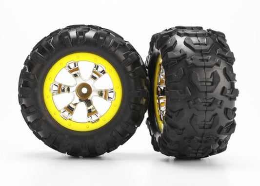 TRA7276 Traxxas 1/16 Assembled Yellow Beadlock Summit (2)
