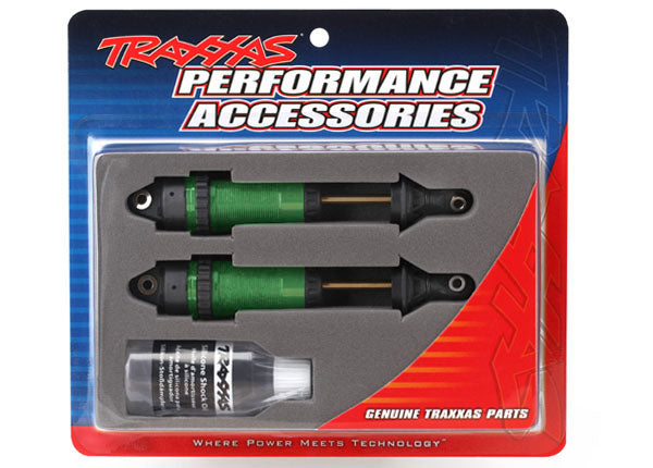 TRA7462G Traxxas Shocks, GTR xx-long green-anodized, PTFE-coated bodies with TiN shafts (fully assembled, without springs) (2)
