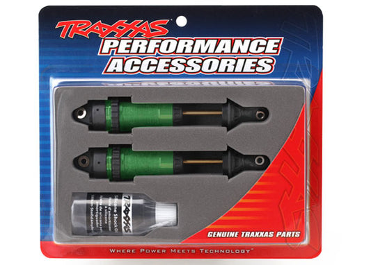 TRA7462G Traxxas Shocks, GTR xx-long green-anodized, PTFE-coated bodies with TiN shafts (fully assembled, without springs) (2)