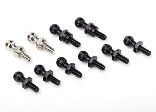 Traxxas Pivot balls: black (6), silver (2), black (long) (2) TRA7540X