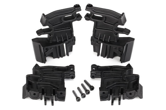 Traxxas Battery hold-down mounts, left (2)/ right (2)/ 3x18mm CS (4) TRA7718