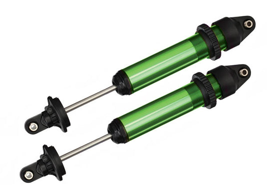 TRA7761G Traxxas X-Maxx GTX Assembled Shocks (Green) (2) (fully assembled without springs)