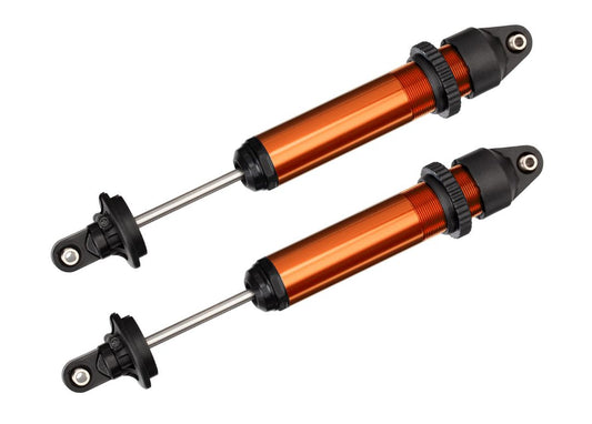 TRA7761T Traxxas X-Maxx GTX Assembled Shocks (Orange) (2) (fully assembled without springs)