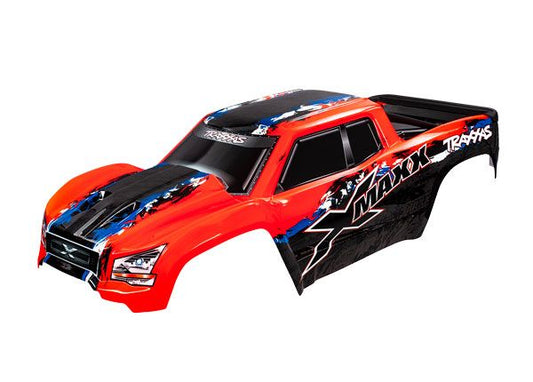 Traxxas Body, X-Maxx, red (painted, decals applied) TRA7811R