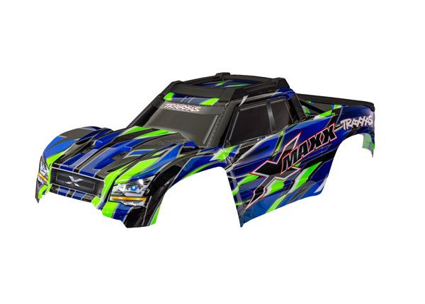 Traxxas Body, X-Maxx, green (painted, decals applied) TRA7867-GRN