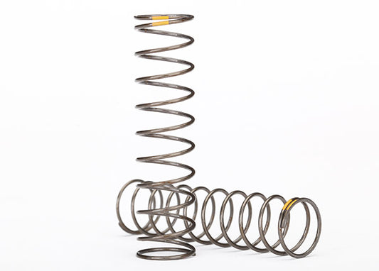 TRA8042 Traxxas Springs, shock (natural finish) (GTS) (0.22 rate, yellow stripe) (2)