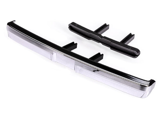 Traxxas Bumper, front (chrome)/ bumper mount TRA8069X