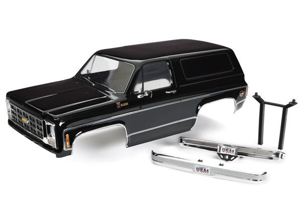 TRA8130T Traxxas Body, Chevrolet Blazer (1979), Complete (Black) (Includes Grille, Side Mirrors, Door Handles, Windshield Wipers, Front &amp; Rear Bumpers, Decals)