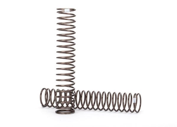 Traxxas Springs, shock, long (natural finish) (GTS) (0.29 rate, white stripe) TRA8153