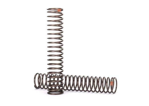 Traxxas Springs, shock, long (natural finish) (GTS) (0.39 rate, orange stripe) TRA8154