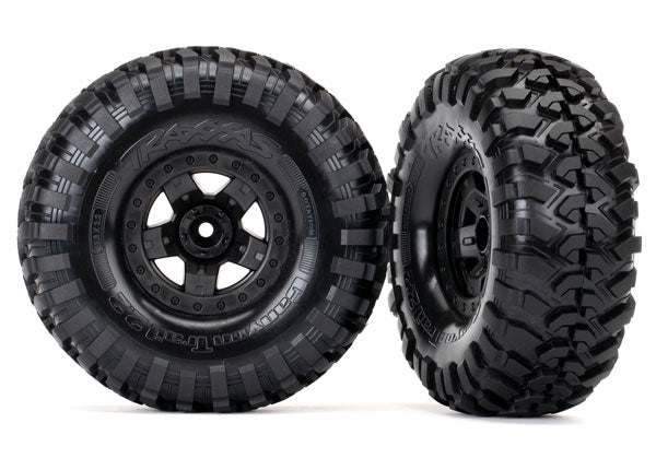 TRA8181 Traxxas Tires and wheels, assembled, glued (TRX-4 Sport wheels, Canyon Trail 2.2" tires) (2)