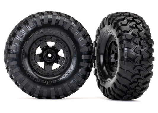 TRA8181 Traxxas Tires and wheels, assembled, glued (TRX-4 Sport wheels, Canyon Trail 2.2" tires) (2)
