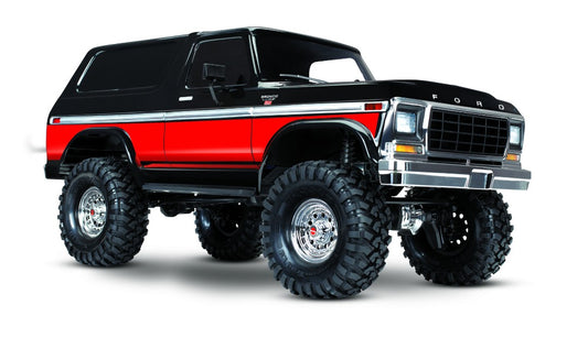 TRA82046-4RED Traxxas TRX4 1979 Ford Bronco 1/10 Crawler, XL-5 HV, Titan 12T Red