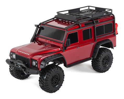 TRA82056-4RED Traxxas TRX-4 Land Rover Defender 1/10 Crawler, XL-5 HV, Titan 12T Red