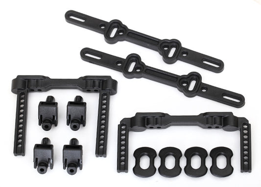 Traxxas Body mounts, front & rear/ body mount posts/ body mount sliders TRA8316