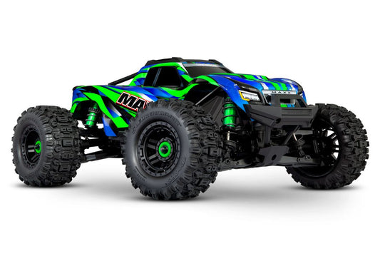 Traxxas Maxx 4S V2 - 1/10 Scale 4WD Brushless Monster Truck w/ WideMaxx Kit - Green TRA89086-4GREEN