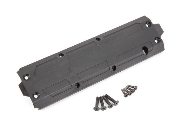 Traxxas Skidplate, center/ 4x20 CCS (4)/ 3x10 CS (4) (fits Maxx V2 with extended TRA8945R  chassis (352mm wheelbase))