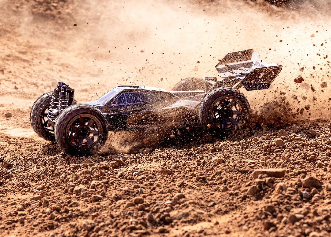 Traxxas Jato 4x4 Brushless BL-2S with clipless body - Black TRA90154-4BLACK