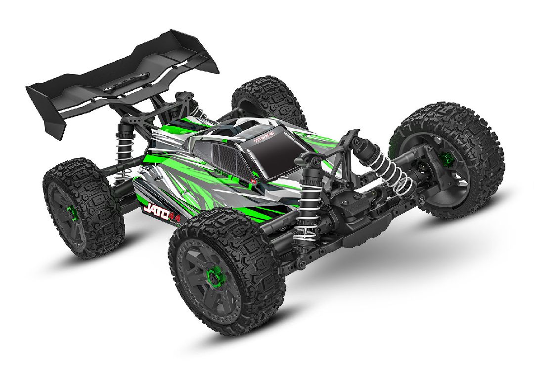 Traxxas Jato 4x4 Brushless BL-2S with clipless body - Green TRA90154-4GREEN