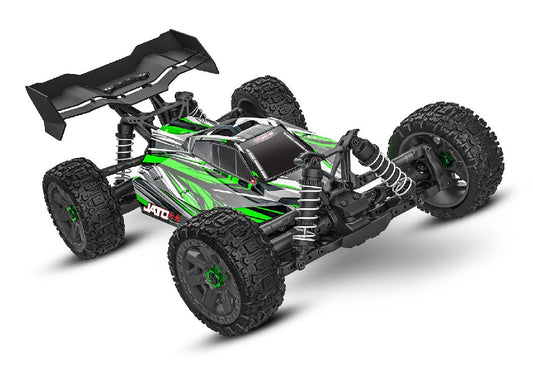 Traxxas Jato 4x4 Brushless BL-2S with clipless body - Green TRA90154-4GREEN