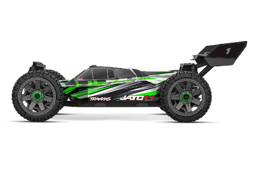 Traxxas Jato 4x4 Brushless BL-2S with clipless body - Green TRA90154-4GREEN
