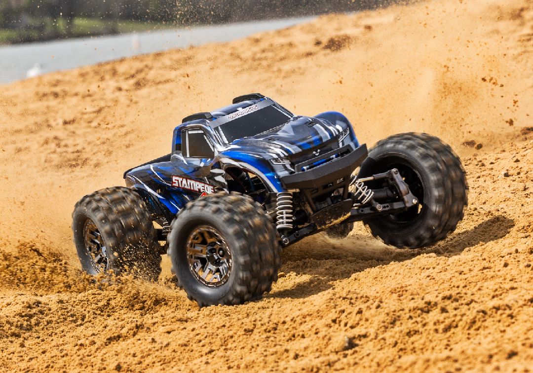 Traxxas Stampede VXL Brushless 1/10 4X4 Monster Truck - Blue TRA90376-4BLUE