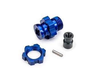 Traxxas Wheel hub, splined, 17mm, short (blue-anodized) (1)