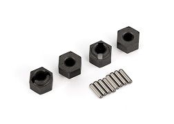 Traxxas Wheel Hubs, 7mm Hex (4)/ Axle Pins (4) TRA9750