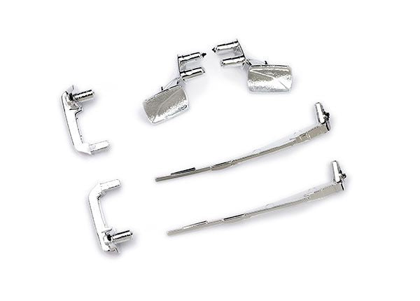 Traxxas Door Handles (Left & Right) / Mirrors, Side (Left & Right)/ Windshield Wipers (Fits #9811 Body) TRA9817