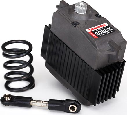 TRA2085X Traxxas Servo, digital high-torque, metal gear (ball bearing), waterproof/ servo saver spring/ steering link