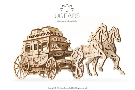 UGears Stagecoach - 248 Pieces (Medium)