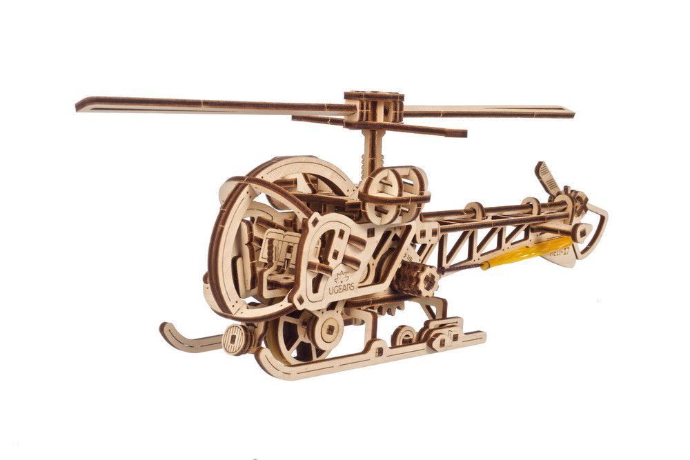 UGears Mini Helicopter - 167 Pieces (Easy) 70225