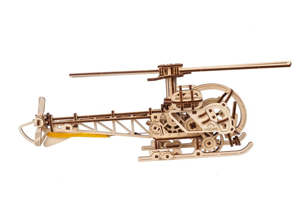 UGears Mini Helicopter - 167 Pieces (Easy) 70225