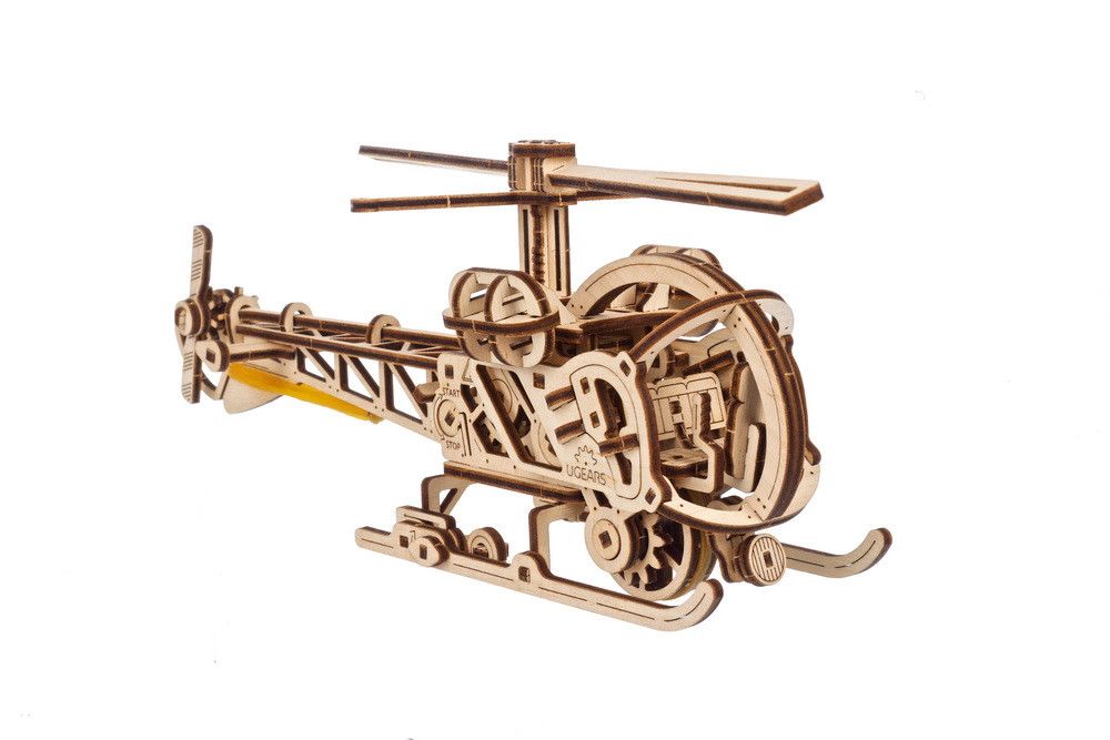 UGears Mini Helicopter - 167 Pieces (Easy) 70225
