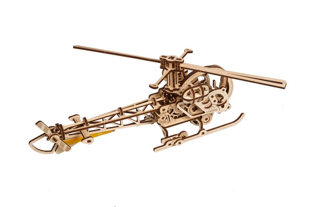 UGears Mini Helicopter - 167 Pieces (Easy) 70225