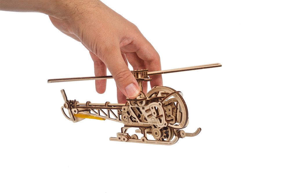UGears Mini Helicopter - 167 Pieces (Easy) 70225