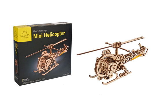 UGears Mini Helicopter - 167 Pieces (Easy) 70225